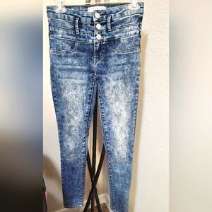 High Waisted Slim Fit Skinny Jeans